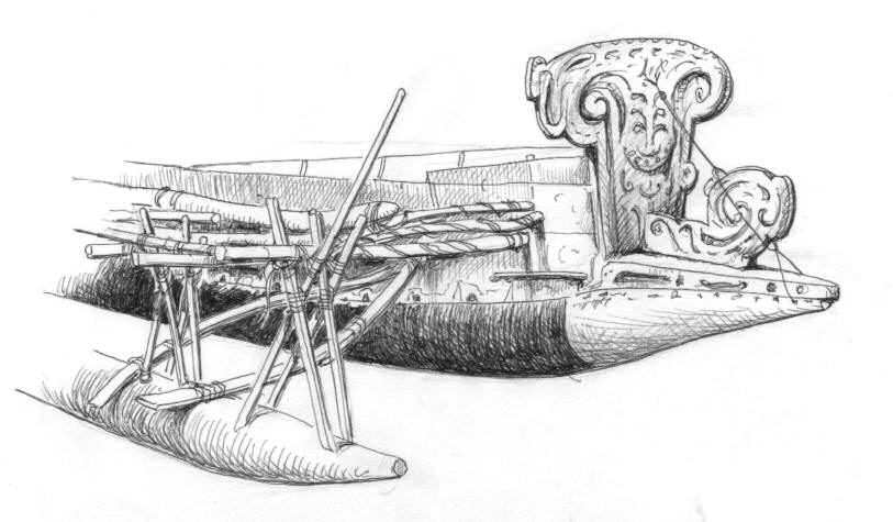 05-Nuova Guinea-canoa cerimoniale 'Tadobu' (Roma-Museo Pigorini)